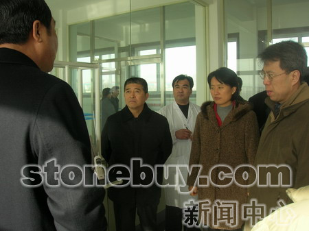 省局王隨蓮副局長陪同國家標準委領導赴山東省石材檢測中心考察
