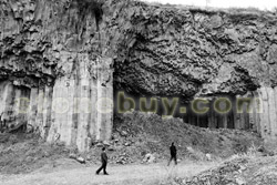 浙江寧海發現罕見玄武巖石柱林 浙江寧海發現罕見玄武巖石柱林