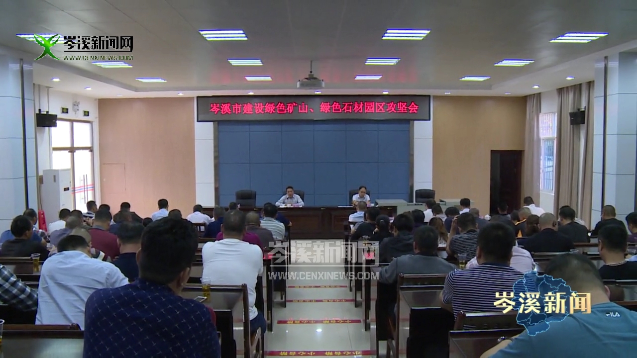 岑溪市政府引領綠色石材園區建設完成攻堅任務！